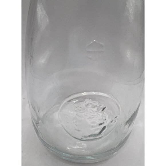 Bormioli Rocco Litro Glass Carafe DecantervW/ embossed Medallion - Picture 4 of 5